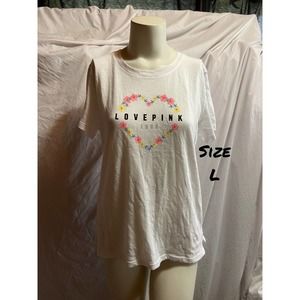 NWT VS PINK Everyday Tee Floral Heart
